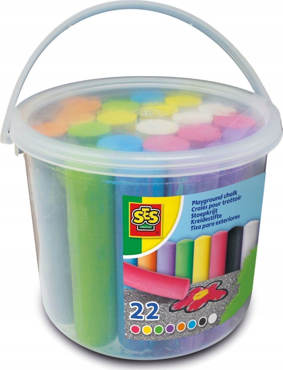 SES SES Playground chalks 22pcs bucket