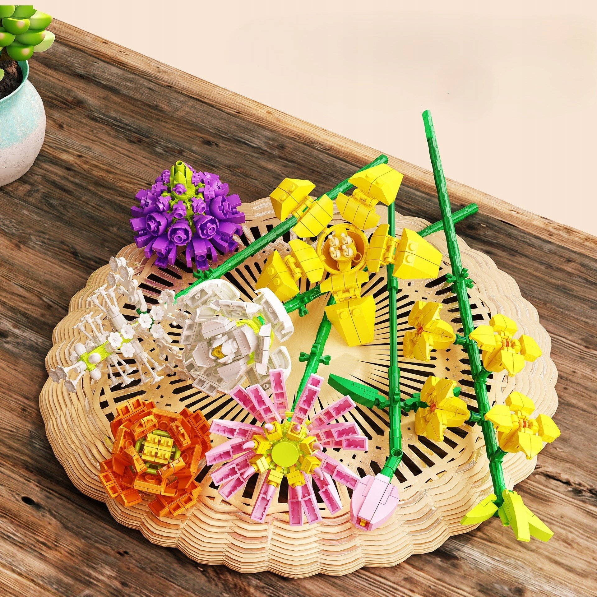 Bounn Klocki konstrukcyjne bukiet kwiatów 900 elementów