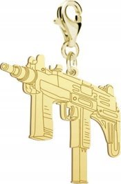 Radziszewska Jewellery Pozłacany Charms UZI DEDYKACJA GRATIS