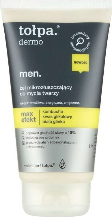 Tołpa Dermo Men Żel mikrozłuszczający do mycia twarzy 150 ml