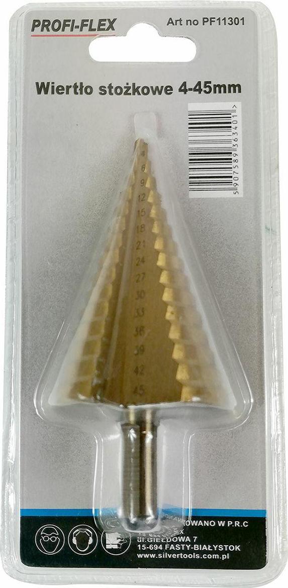 Wiertło Silver WIERTŁO STOPNIOWE 4-45mm EX11301
