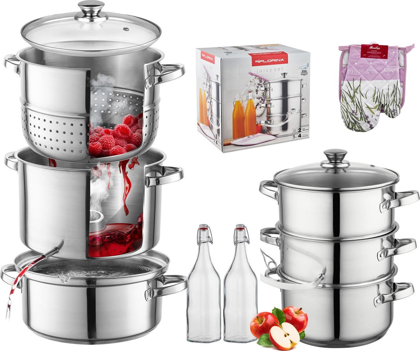 Florina Zestaw Juicy Set sokownik 5 l plus butelki i akcesoria