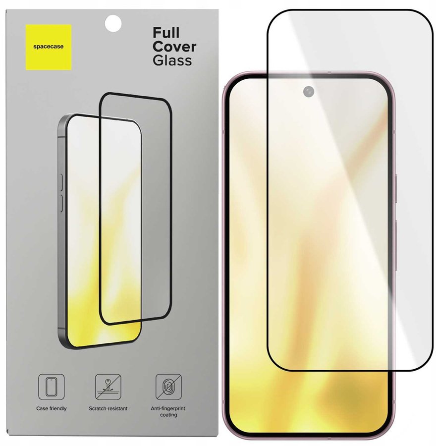 Spacecase Szkło hartowane Glass Full Cover Google Pixel 9 ProXL/10 Pro XL standard