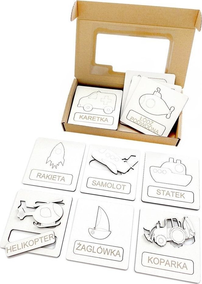 Układanka tematyczna - środki transportu