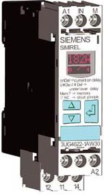 Siemens Przekaźnik kontroli prądu 1-fazowy 0,1-10A 1P 0,1-20sek 24-240V AC/DC (3UG4622-1AW30)