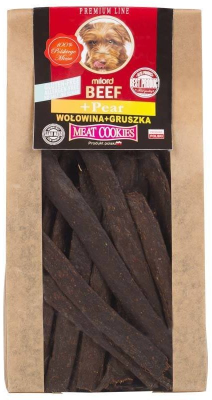 Milord Ciastka dla psa z wołowiną i gruszką 80 g