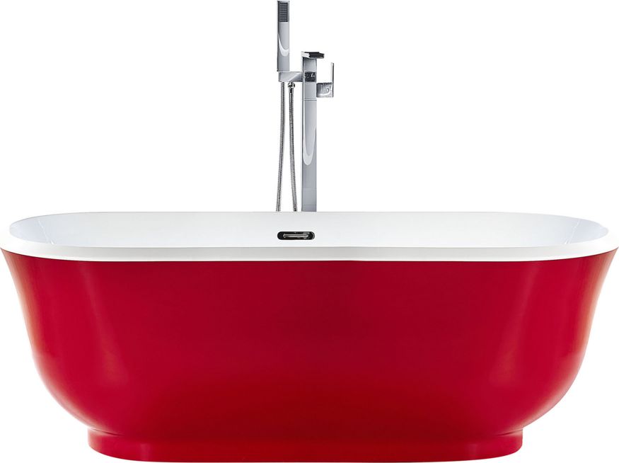 Wanna Beliani wolnostojąca Tesoro czerwona