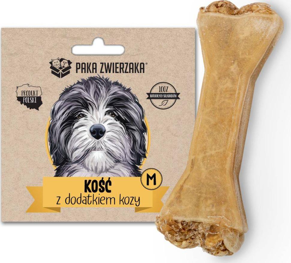 Paka Zwierzaka Paka Zwierzaka Kość z Dodatkiem Kozy M Przysmak Dla Psa 55 g