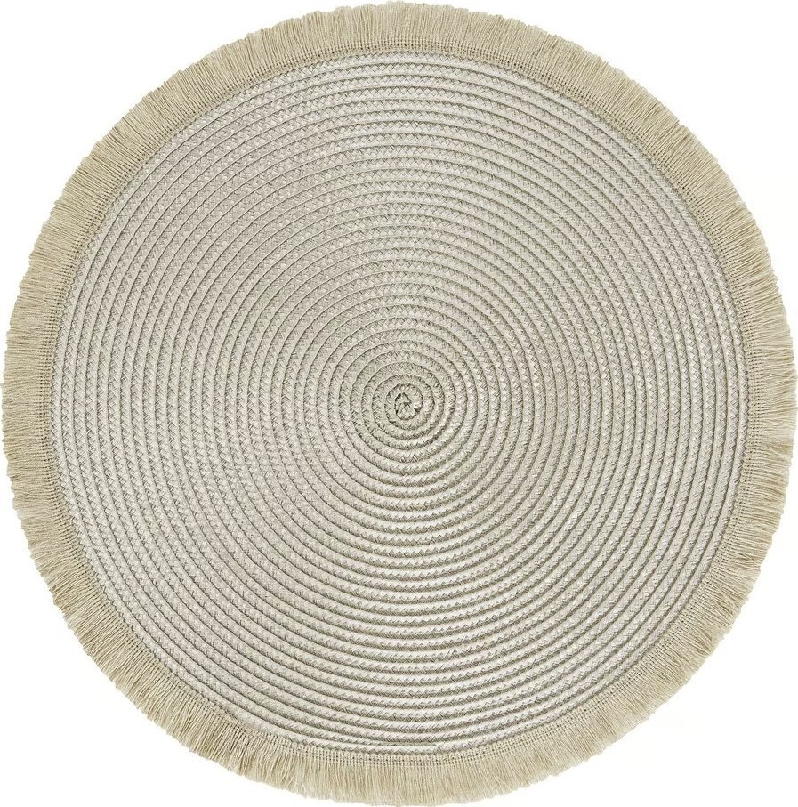 Dajar Mata na stół okrągła 38 cm Hawai kremowa