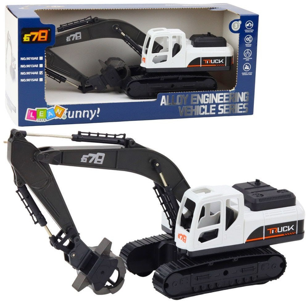 Koparka Gąsienicowa Chwytak Ruchoma Łyżka Obrót 360 LEAN Toys