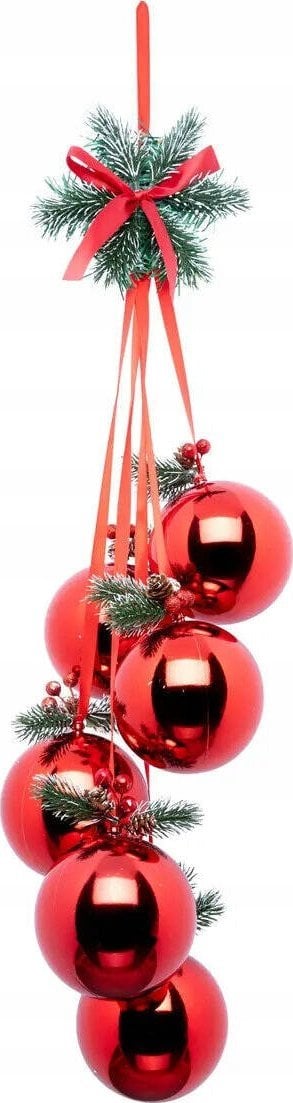 Dekoracja świąteczna Atmosphera Dekoracja świąteczna na drzwi, bombki ze wstążką