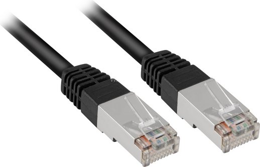 Sharkoon CAT 6 Patchcord SFTP Czarny 3M (4044951015009)