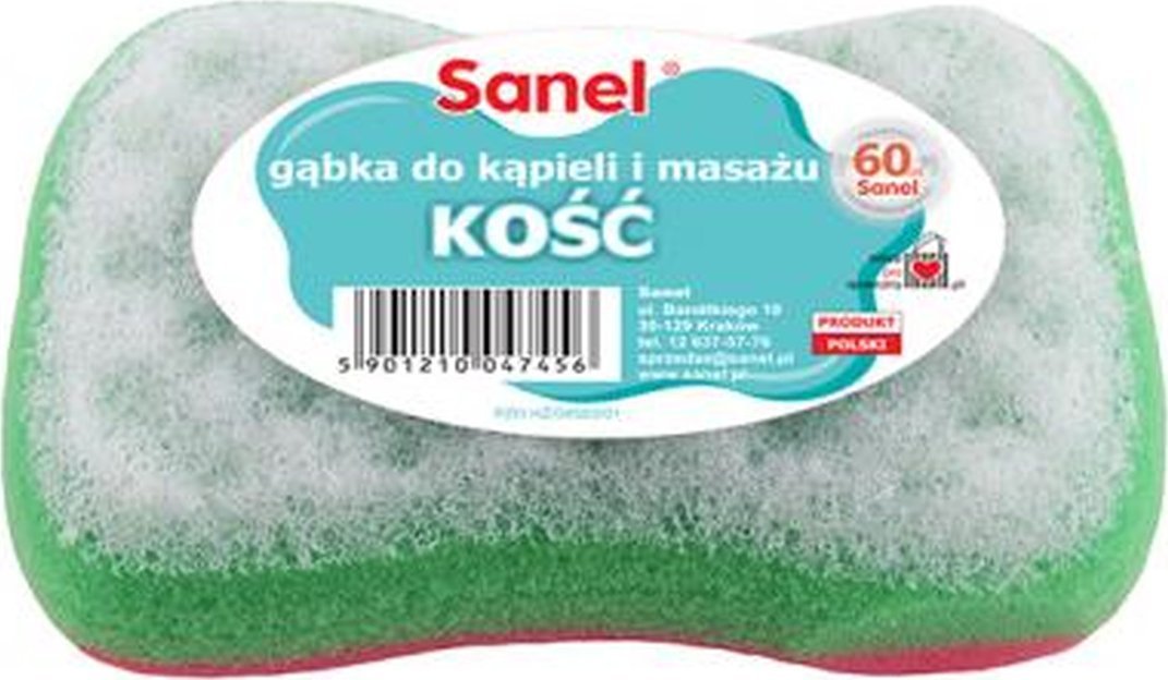 Sanel GĄBKA DO KĄPIELI I MASAŻU FIT KOŚĆ