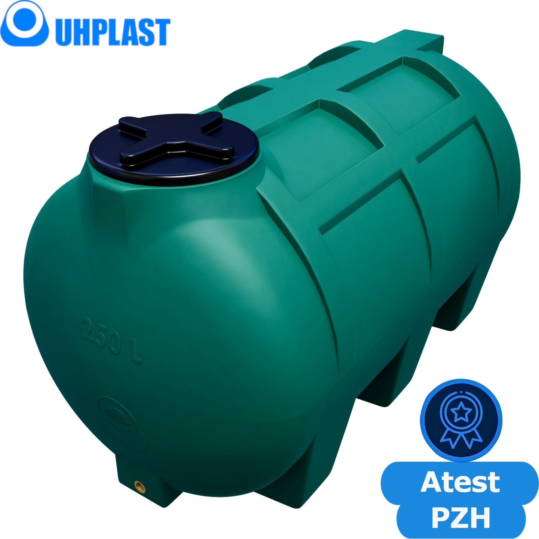 UHP Zbiornik na wodę 250l UHP CISTERON G-250 Ciemnozielony