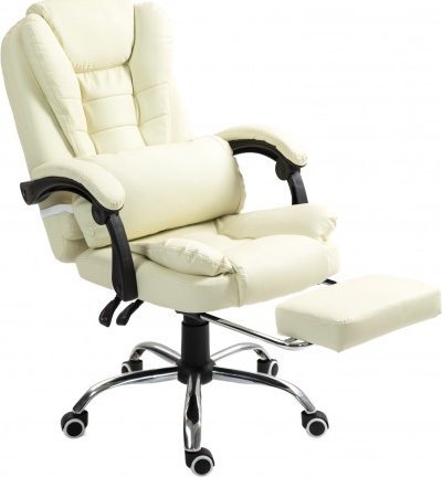 Krzesło biurowe Doerr Fotel biurowy NBK005 ECRU NBK005