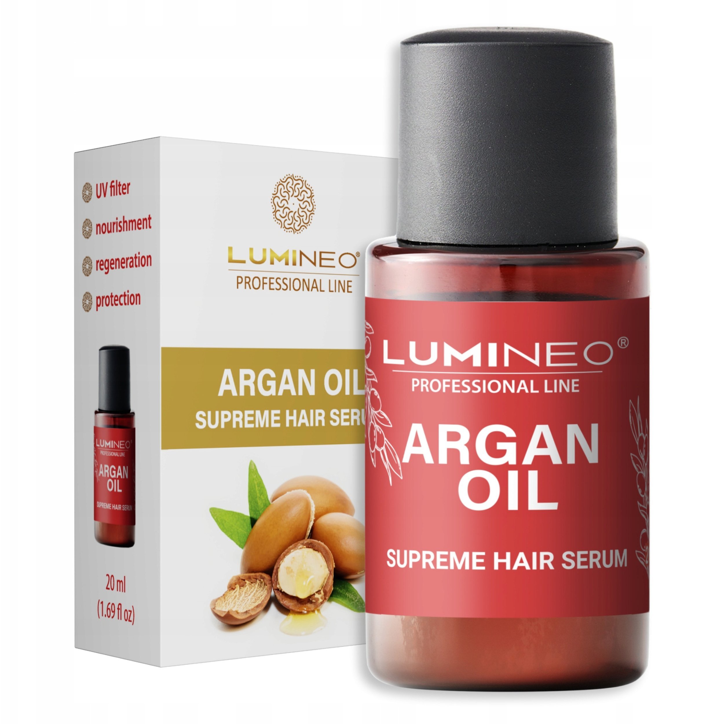 LUMINEO Professional Line Serum do włosów z olejkiem Arganowym 20 ml