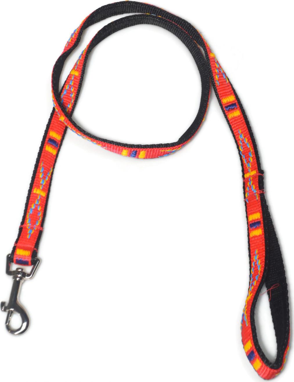 Alizoo Smycz dla psa podwójna indiańska 20mm/130cm - ALIZOO