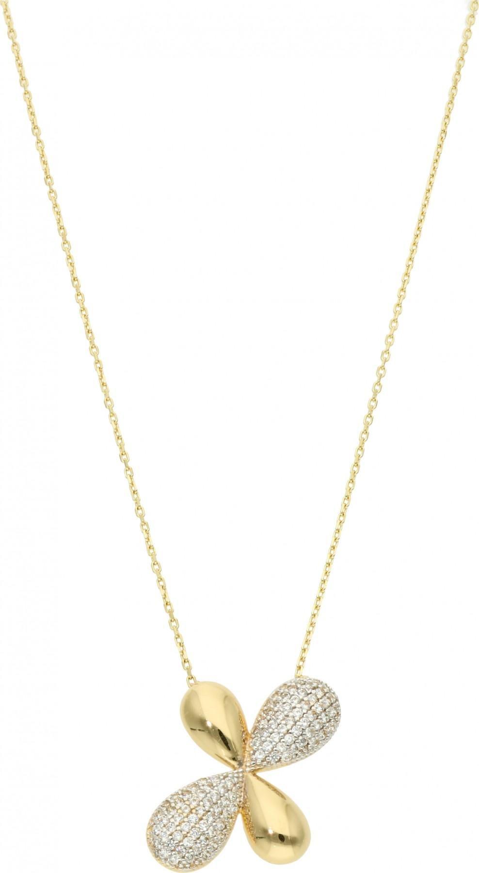 Rosanto Ciekawa złota celebrytka z cyrkoniami 585 14k