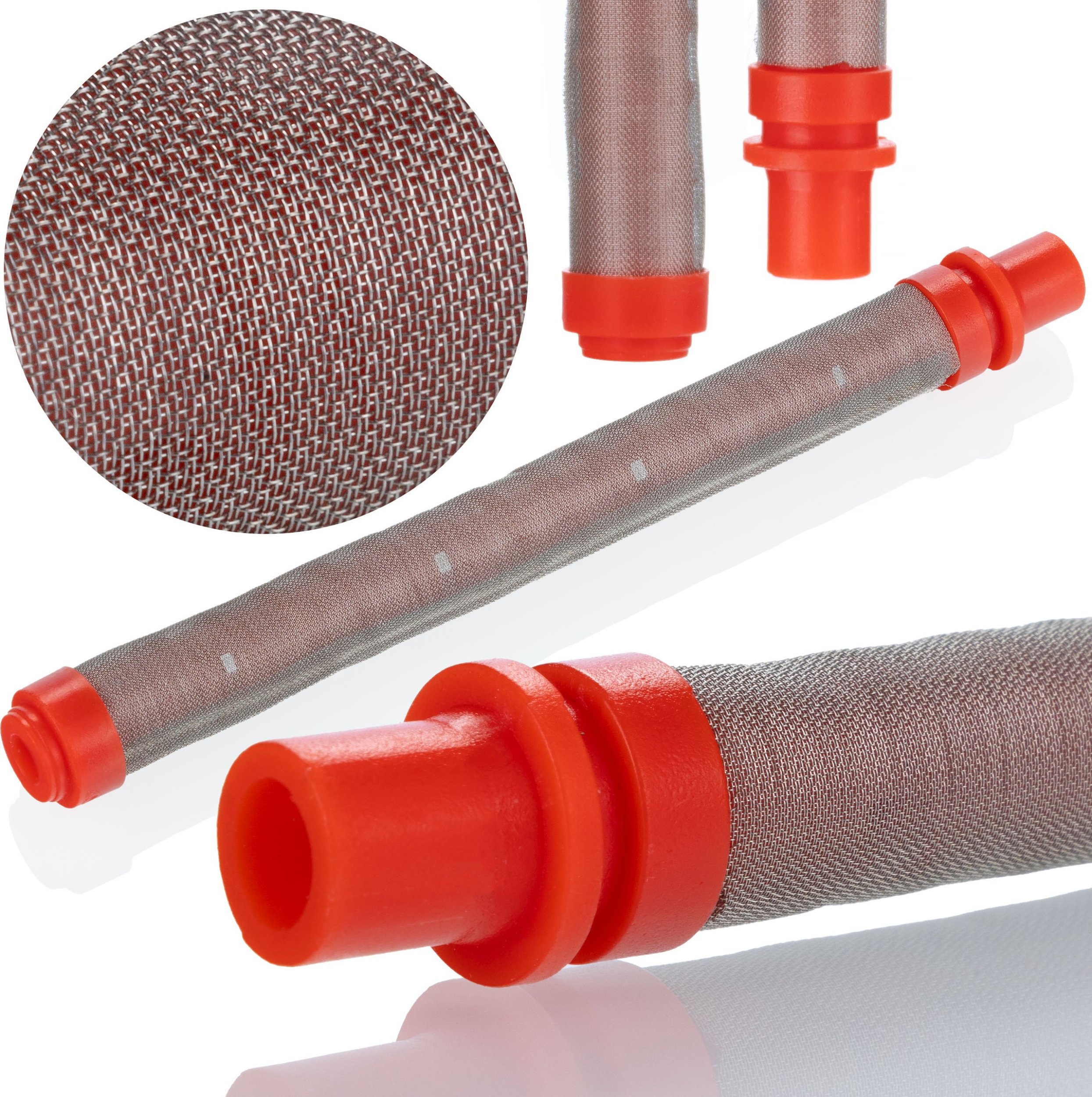 Rosfix FILTR PALUSZKOWY 200 MESH CZERWONY AGREGAT PISTOLET MALARSKI LAKIERY BEJCE