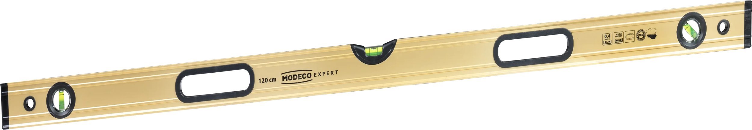 120CM POZIOMNICA ANODOWANA MAX LEVEL GOLD 90 0 45 ST UCHWYT MAGNET [EXPERT]