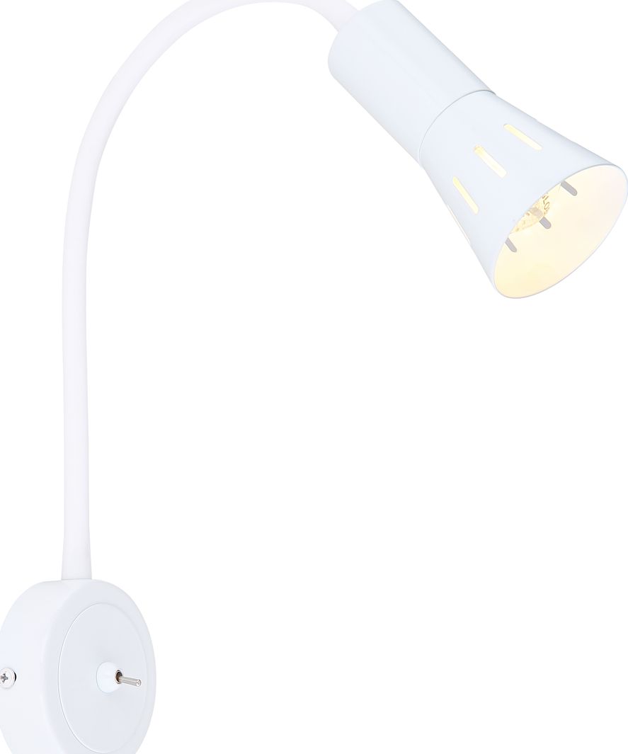 Kinkiet Candellux Kinkiet do sypialni biały Candellux ARENA nad łóżko 91-81346