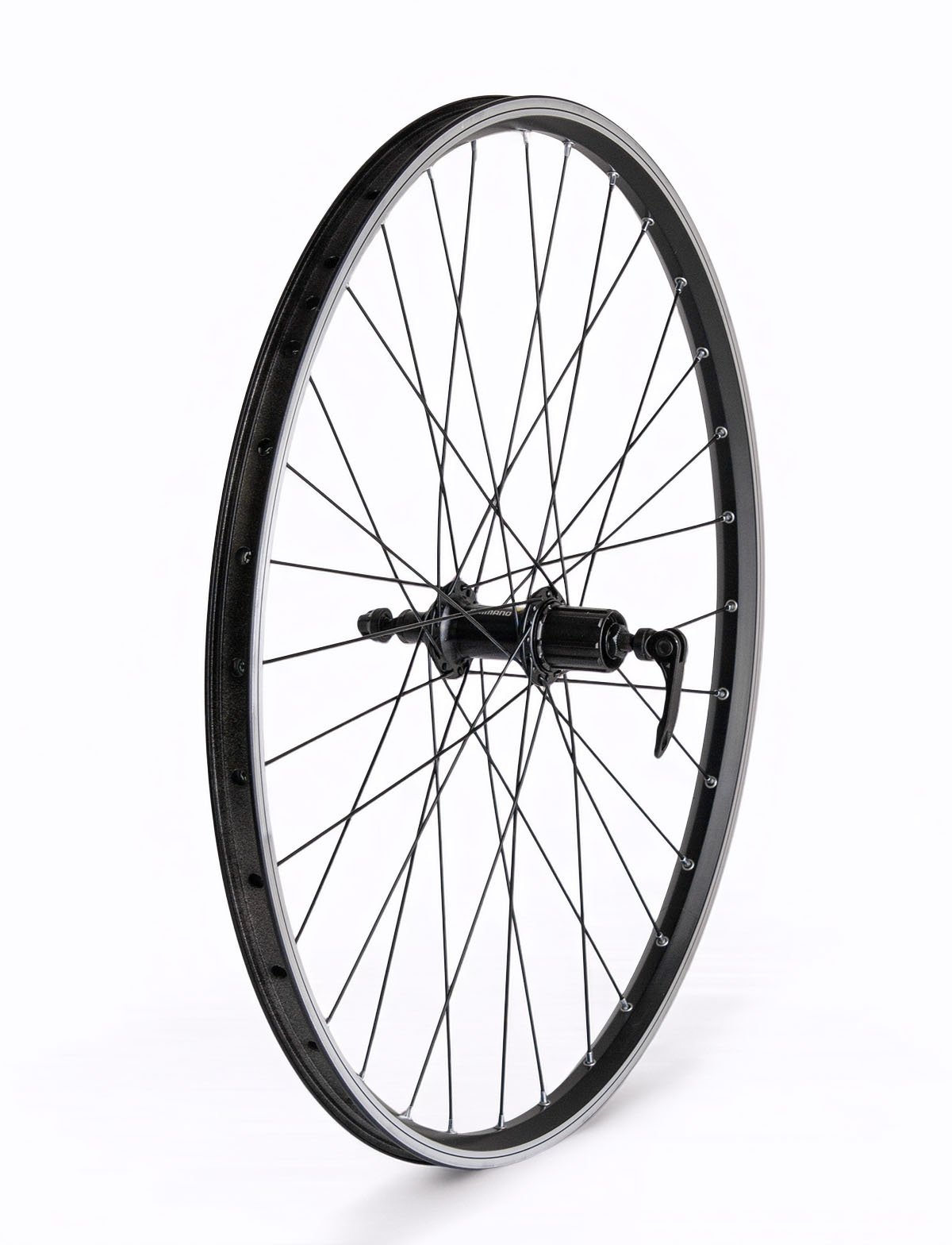 Koło tył 26" piasta Shimano TX-800 kaseta 8-9-10 rzędów obręcz stożkowa nitowana czarna Uniwersalny