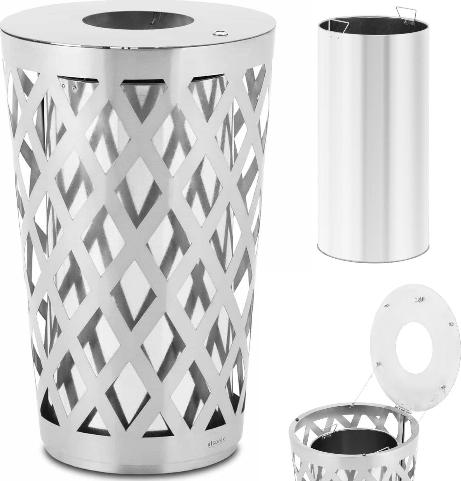 Kosz na śmieci Ulsonix stalowy (10050322)