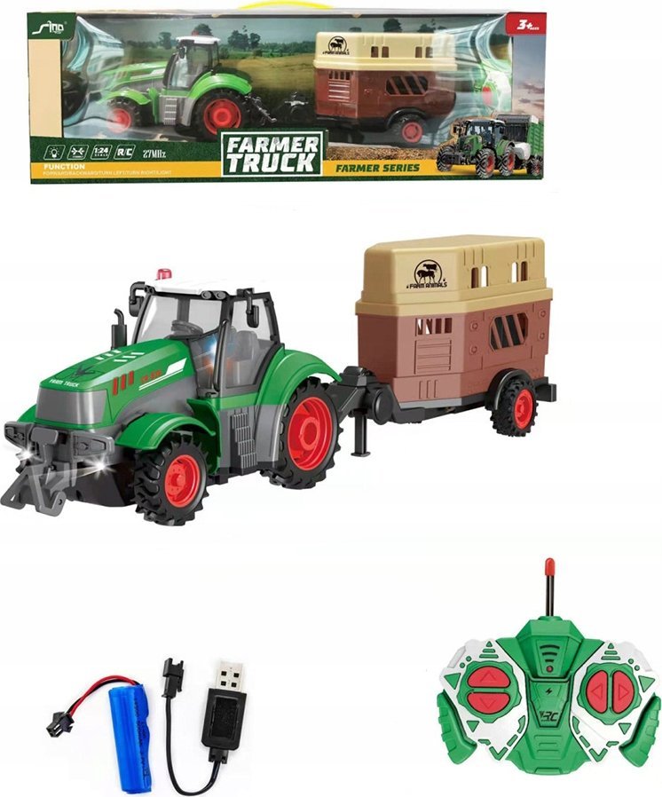 Askato Traktor z przyczepą do przewożenia koni R/C