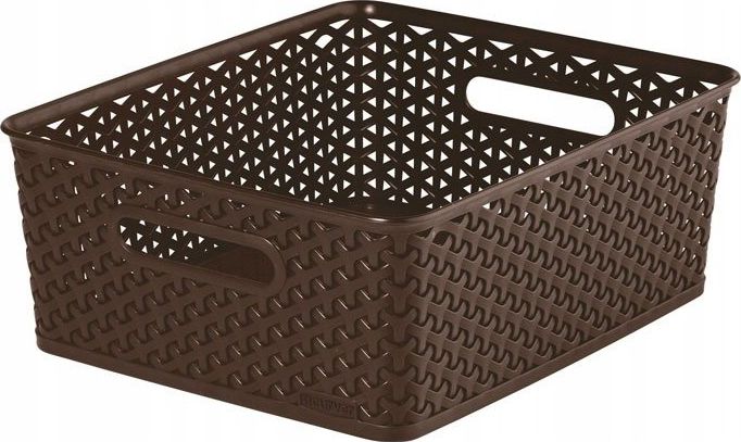 Curver Brązowy Koszyk bez Pokrywki Pudełko CURVER roz. M uniwersalny