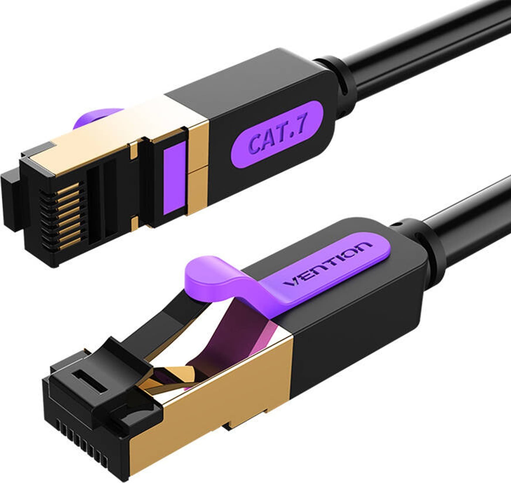 Vention Kabel sieciowy kat.7 SFTP Vention ICDBD 0,5m czarny