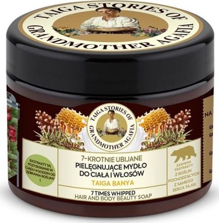 Babuszka Agafia Mydło do ciała i włosów pielęgnacyjne 300ml
