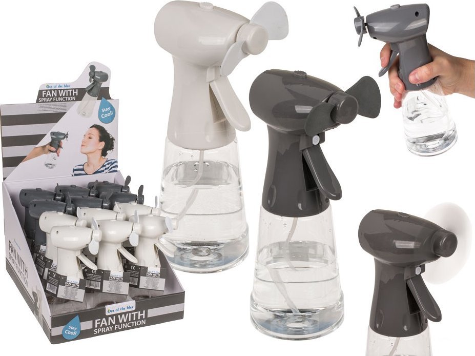 Out of the blue Mały Wiatrak ze Spryskiwaczem, z Butelką Wody - 2 Kolory do Wyboru