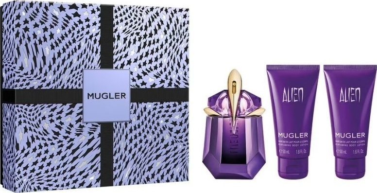 Mugler Thierry Alien zestaw woda perfumowana spray 30ml + balsam do ciała 2x50ml