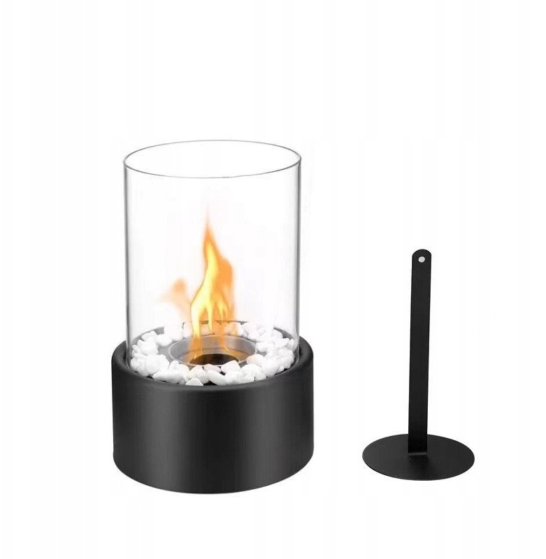 BIOKOMINEK Tarasowy BALKONOWY Ekologiczny BEZPIECZNY Okrągły SZKLANY XXL