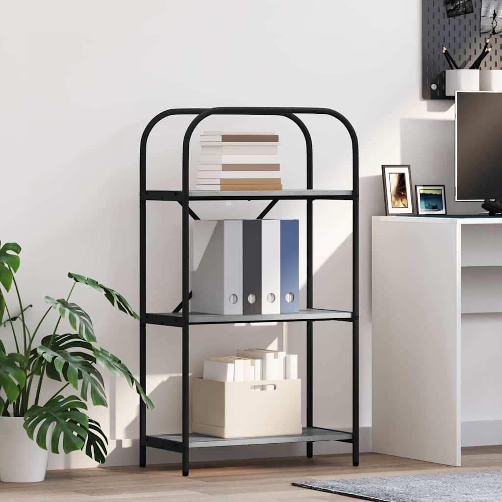 vidaXL Półka na książki Szary dąb sonoma 60 x 30 x 109 cm