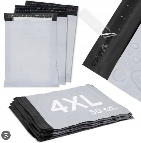 Foliopaki Kurierskie Duże 4 XL 450 x 550 mm Foliopak Koperty Foliowe 50 szt