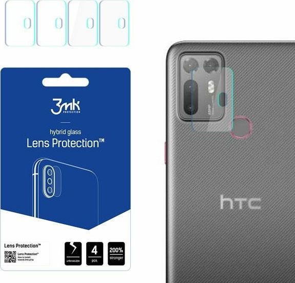 3MK Szkło hybrydowe na obiektyw aparatu 3MK Lens Protection HTC Desire 20+ [4 PACK]
