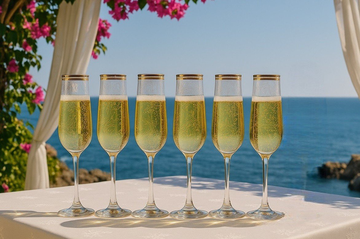 Komplet 6 kieliszków do szampana 190 ml Queen Eva