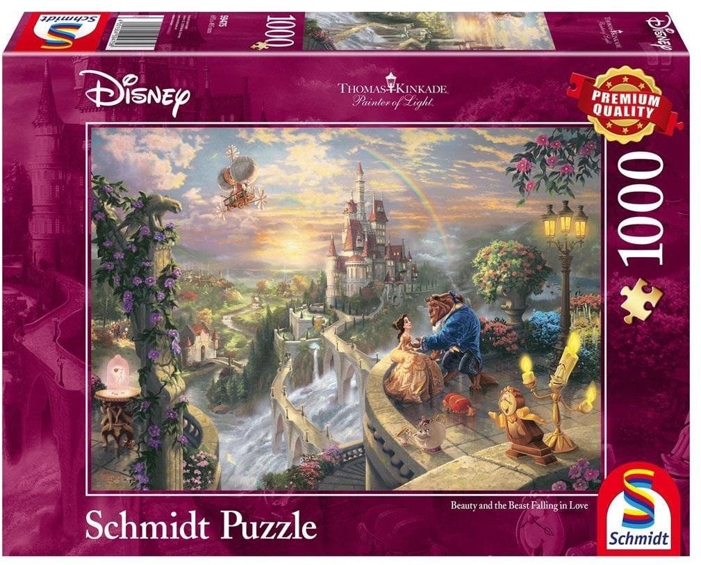 Puzzle 1000 Thomas Kinkade Piękna i Bestia