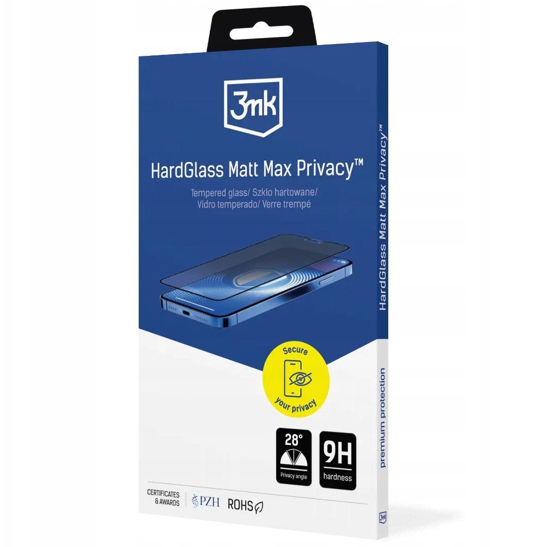 Apple Iphone 17 Pro Max - 3mk HardGlass Matt Max Privacy
