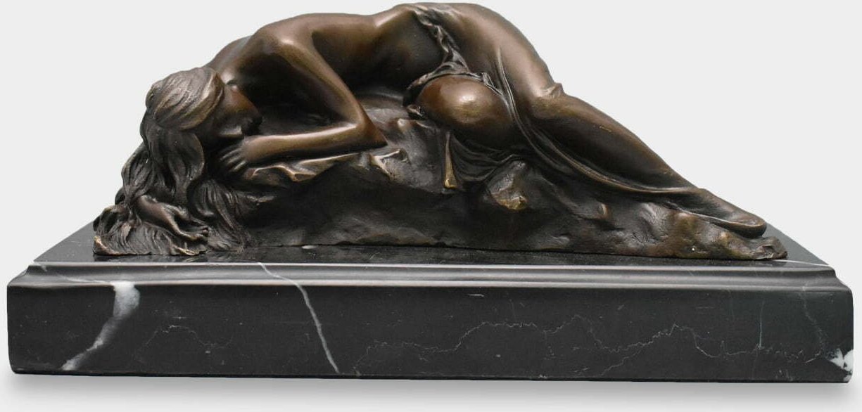 rzezbyzbrazu Śpiąca Piękność Naga Kobieta Rzeźba z Brązu
