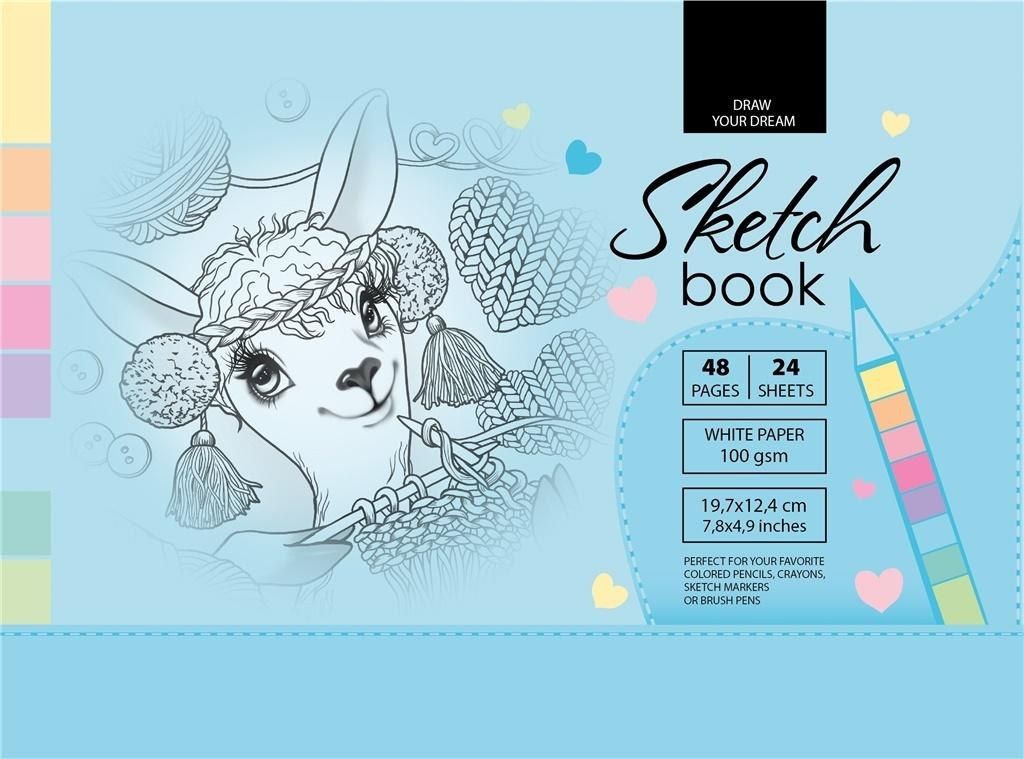 Fresh Szkicownik 12.4x19.7cm 96k niebieski