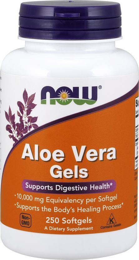 NOW Foods Now Foods - Aloe Vera Gels, 250 kapsułek miękkich