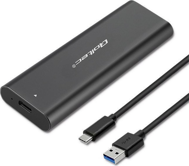 Kieszeń Qoltec Obudowa | kieszeń do dysków M.2 SATA SSD | NGFF | USB typ C