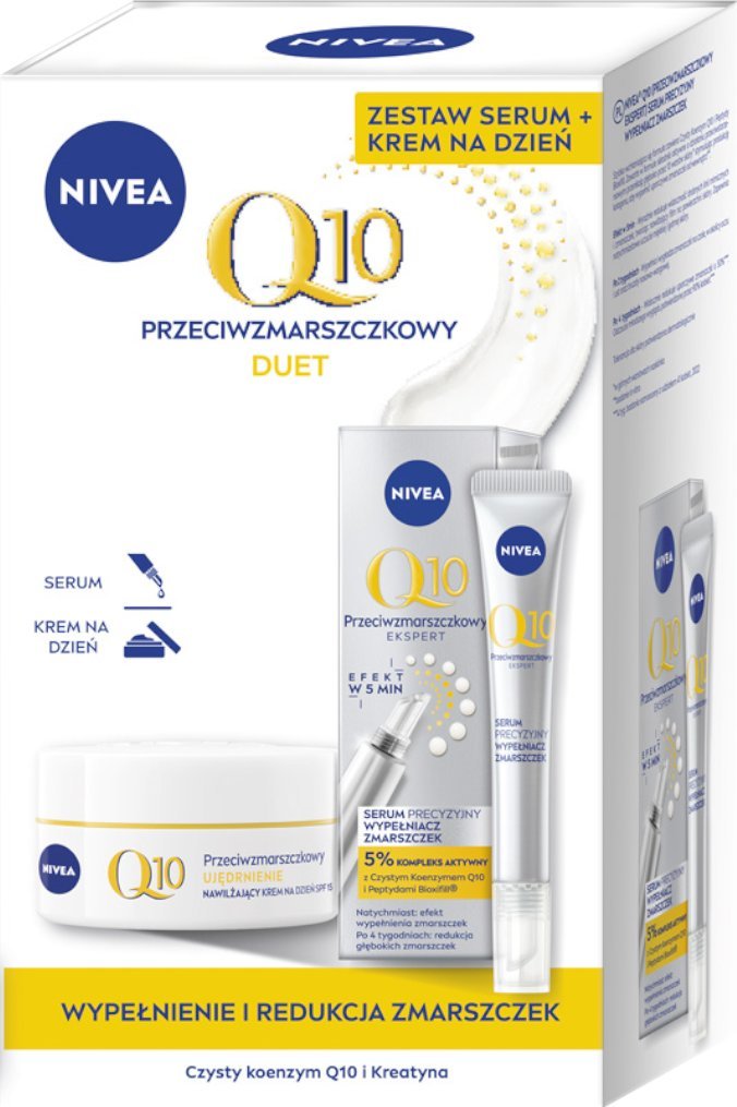 Osram Nivea Q10 PRZECIWZMARSZCZKOWY DUET krem na dzień i serum