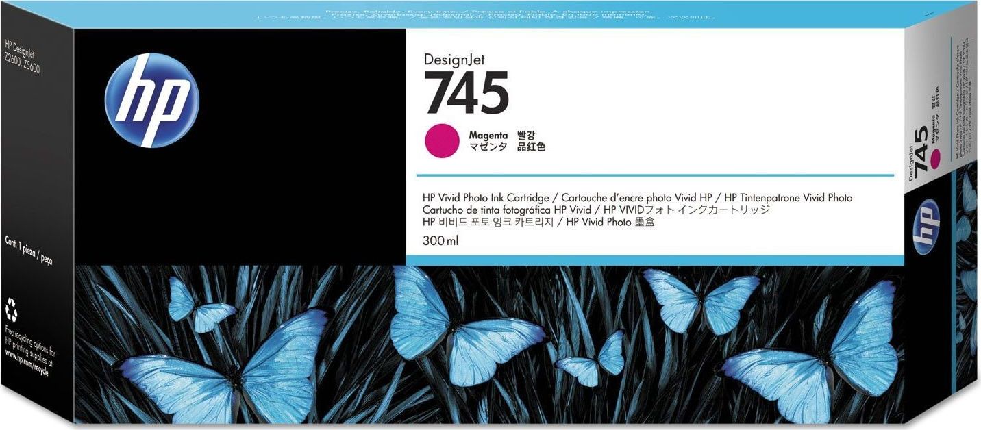 Tusz HP HP Tusz nr 745A F9K01A Magenta 300ml F9K01A
