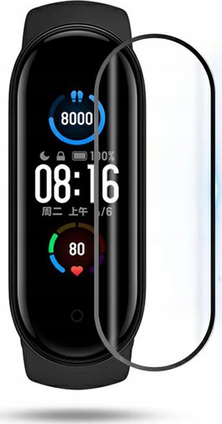 Hello Case SZKŁO HARTOWANE DO XIAOMI MI BAND 4 / 5 SZKIEŁKO OCHRONNE PPMA FULL
