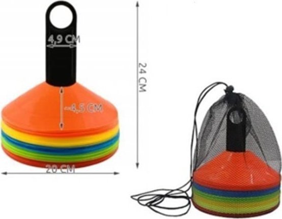 Pachołki grzybki treningowe do piłki nożnej 50 szt