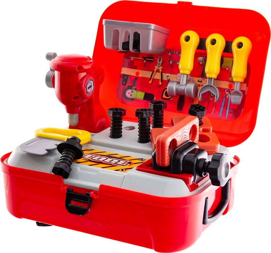 EURObaby Mini warsztat czerwony w walizce Eurobaby