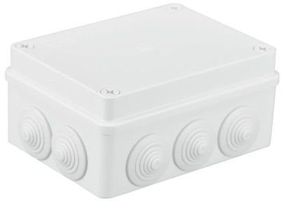 Pawbol Puszka n/t hermetyczna 150x110x70 10 dławików IP55 biała (S-BOX 306B)